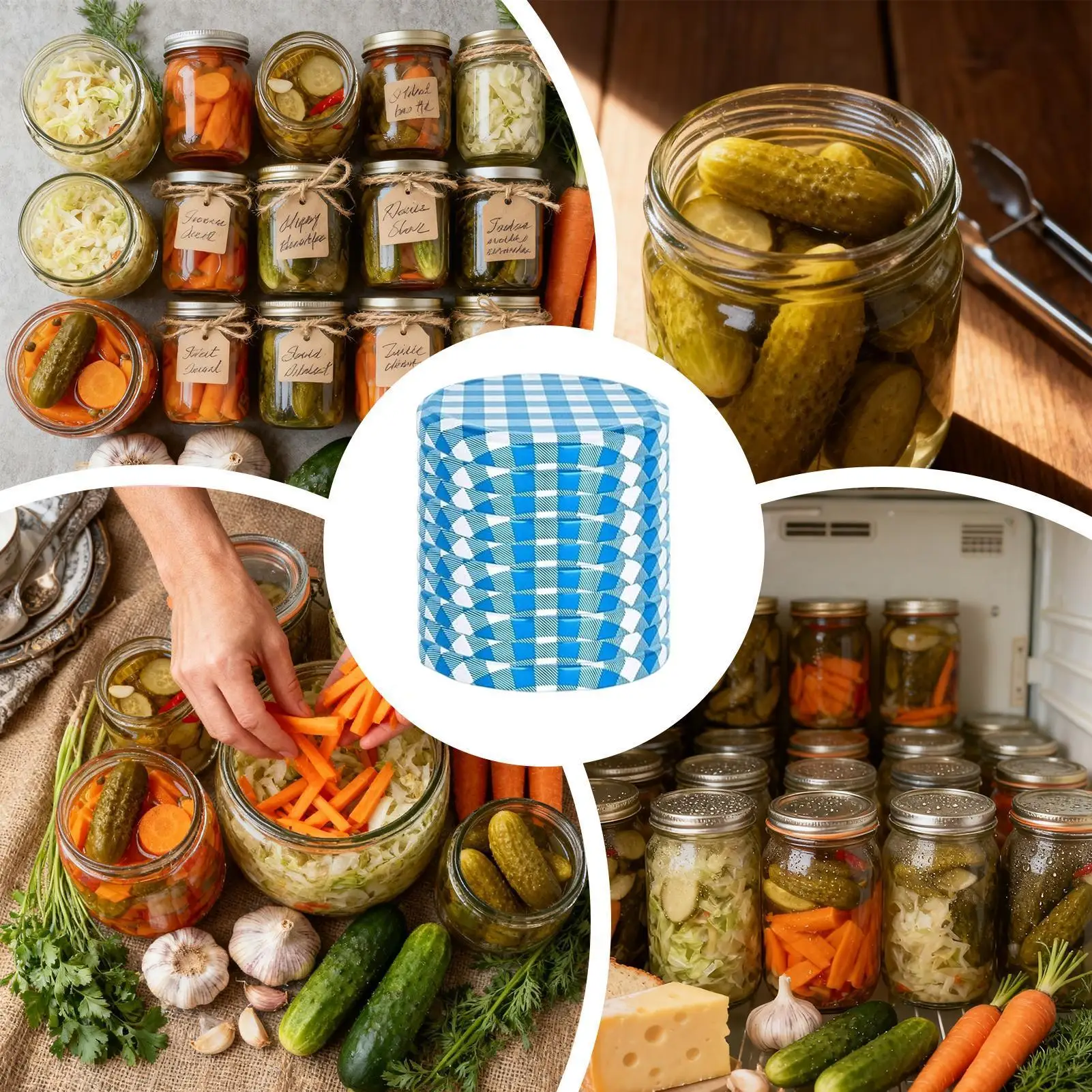 Canning Lids 50 Piece Leak Pro - Coffee Tea Jars recension och pris