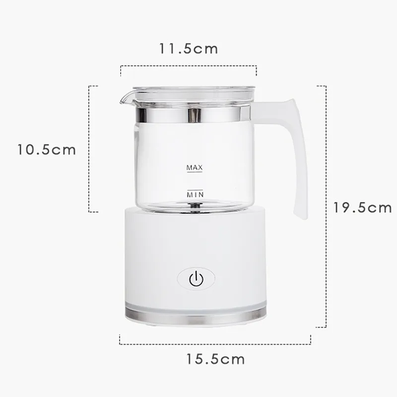 handheld electric glass milk frother coffee hot milk stirring foaming maker
