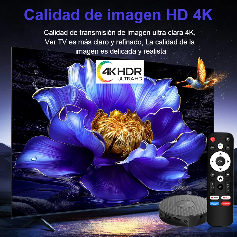 Allwinner H313 Android TV Box MX10 K3 1.5GB 8GB Mali-G31 Wi-Fi 2.4G/5G + BT4 Smart 4K Media Player Support Voice Remote Control