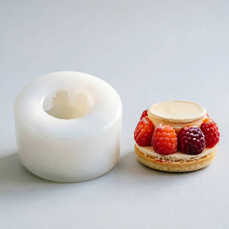 3D Raspberry Cake Silicone Mold Raspberry Berry Dessert Mousse Fondant Baking Mold