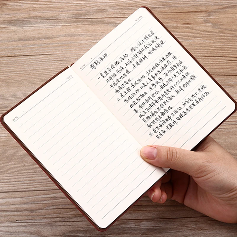 Portátil PU Couro Retro Escrita Notebook, Mini Notepad, Processo de Estampagem, Escrituração Escritório Artificial, Livro de Registro Criativo