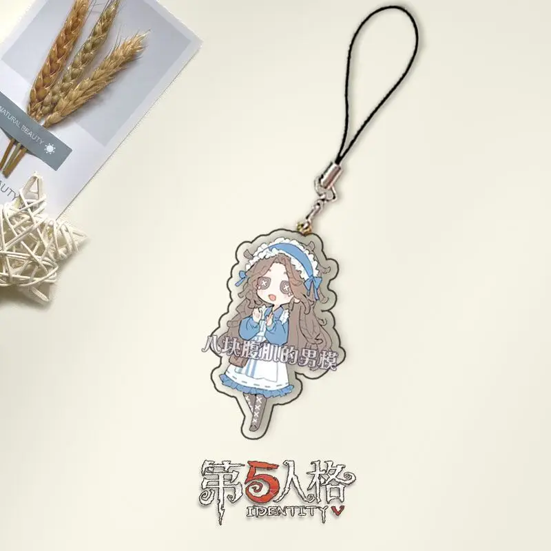 Emil Patient Ada Mesmer Psychologist Anime Identity V Cosplay Acrylic Cell Phone Pendant Bag Keyring Car Knapsack Keychain Gift