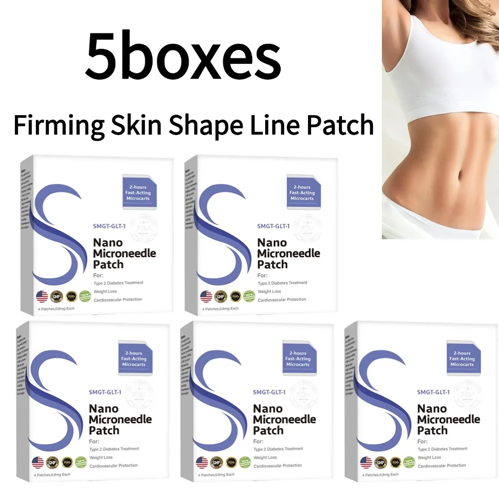 

5boxes Firming Skin Shape Body Line Care Patch Nano Microneedle Care Patch Microneedle Gentle Soothing Massage Body Care Patch ﻿