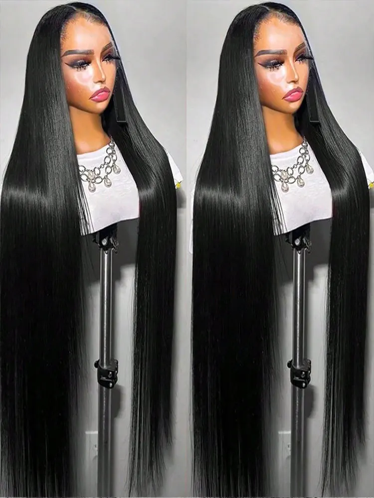 

Straight Hair 13x4 13x6 Lace Front Wig Gluess Wig Human Hair Straight HD Transparent Human Hair Wig For Women 250% Density