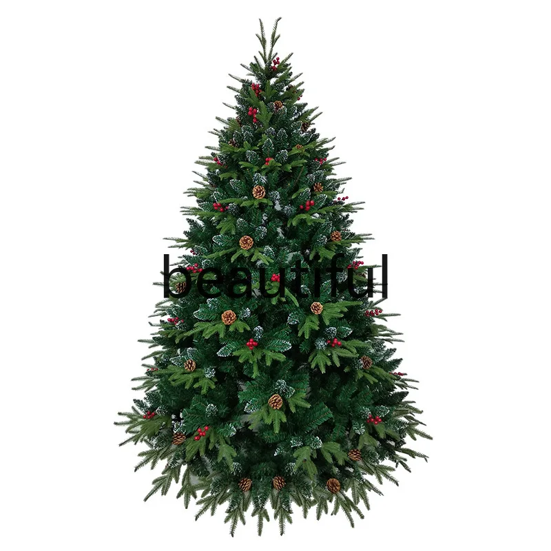 

Mixed Christmas tree encrypted pointed spray white large floor automatic tree Christmas tree