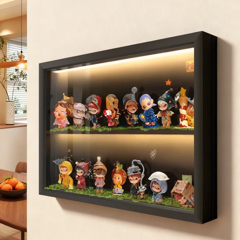 

Decorative painting, display frame with lamp storage, figure distribution box shielding hanging