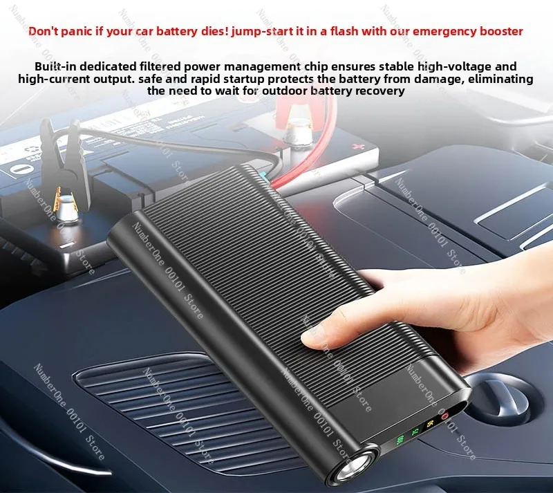 12V Portable Car Jump Starter Emergency Battery Booster Vehicle Power Bank