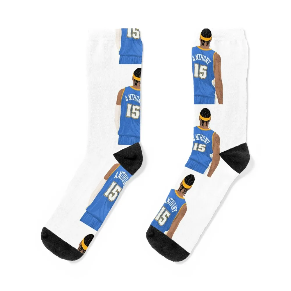 Carmelo Anthony - Denver Socks cotton FASHION Designer Man Socks Women's