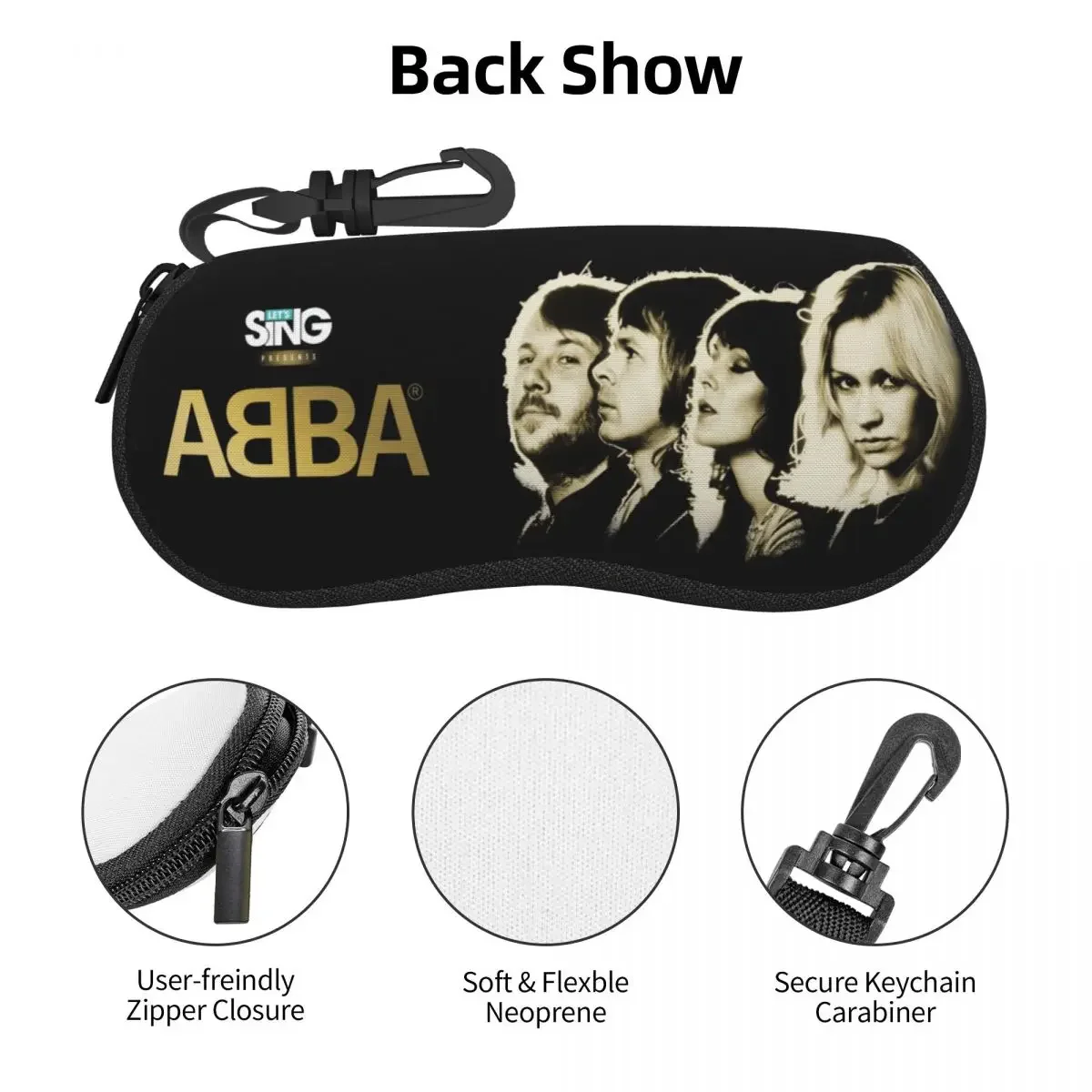 Abba Death Band Shell Bril Hoes Beschermende Zonnebril Doos Vrouwen Heren Zacht Brilzakje