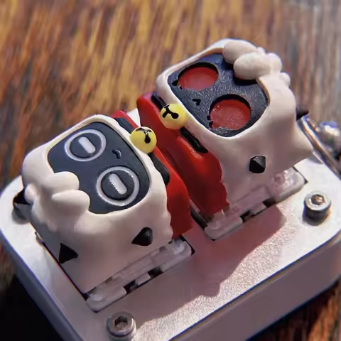 LOBO Anime Keycaps Cult of The Lamb Custom Keycaps for Mechanical Keyboard Caps DIY Artisan Key Caps PC Accessories Gamer Gifts