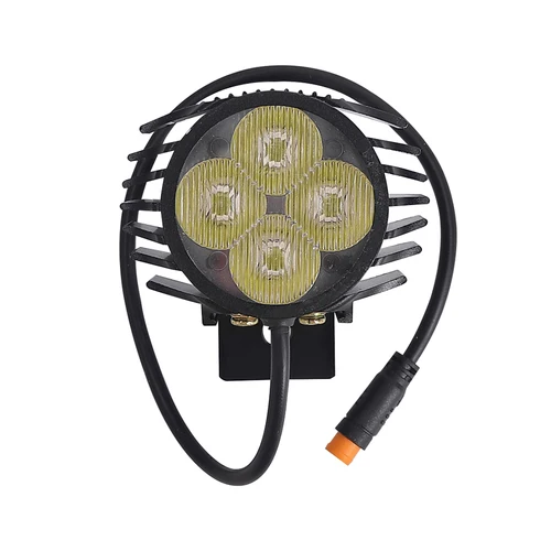 Imagen 2 del producto Faro delantero para Kukirin G2 Pro KUGOO KIRIN G2 MAX, lámpara para manillar de patinete eléctrico, piezas de luz LED delanteras, 1/2 unidades