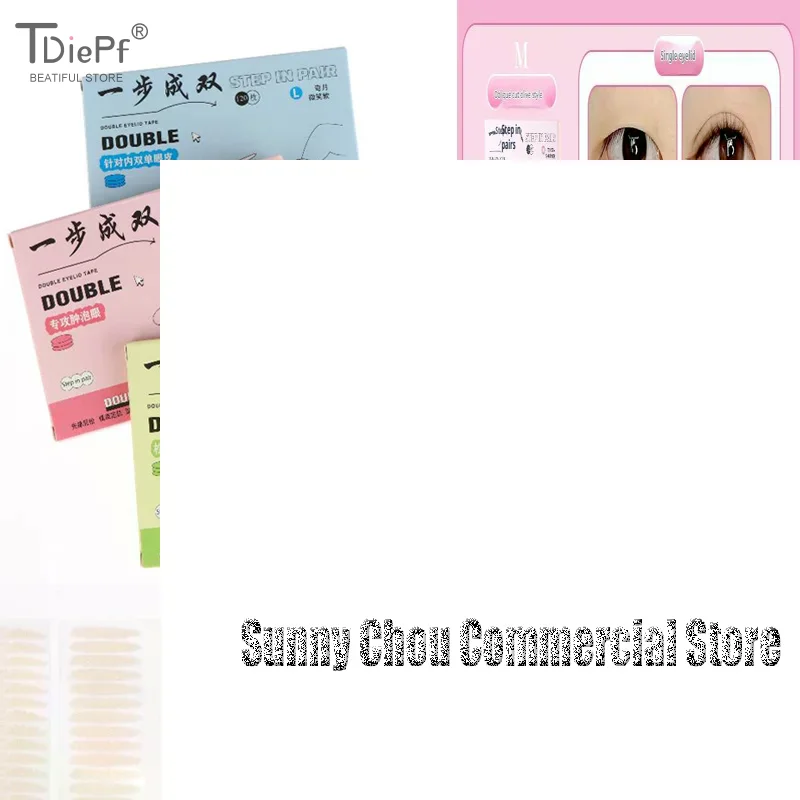 120pcs Invisible Double Eyelid Stickers -Waterproof Natura Long Lasting With Tool Transparent Eyelid Stickers 1pc Y-Fork Tweezer