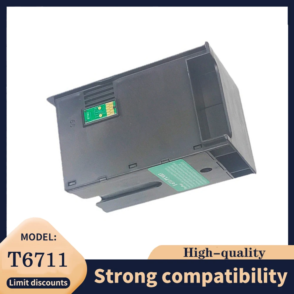

T6711 E-6711 maintenance box for Epson WF 7610 7620 7720 7110 7210 7510 7615 7710 7715 3010 3520 3530 3540 3620 3640 Printer