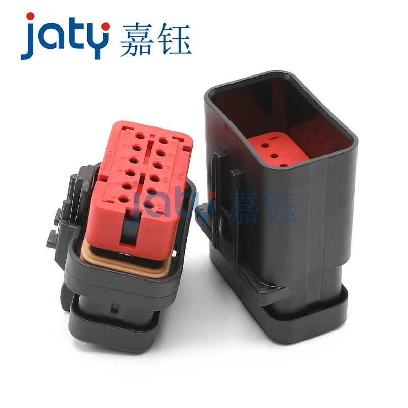 1sets  776437-1/2/3/4 776438-1 JATY Jiayu 12-Pin Automotive Waterproof Connector Excavator Solenoid Valve Harness Plug