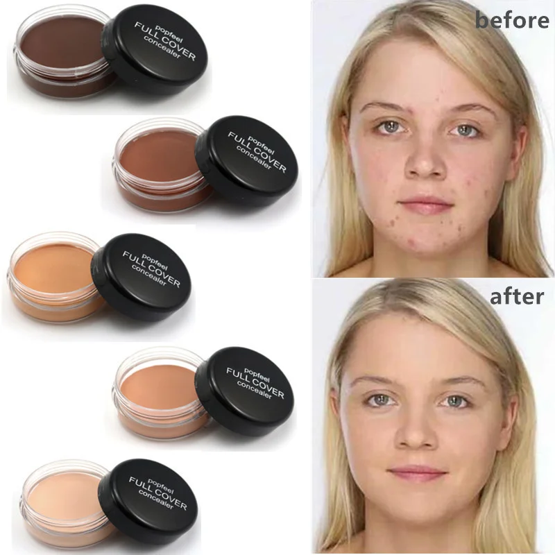 Hide Blemish Face Eye Lip Cream Concealer Makeup Foundation Professional Full Cover Contour Base Make Up Concealer Cream hot