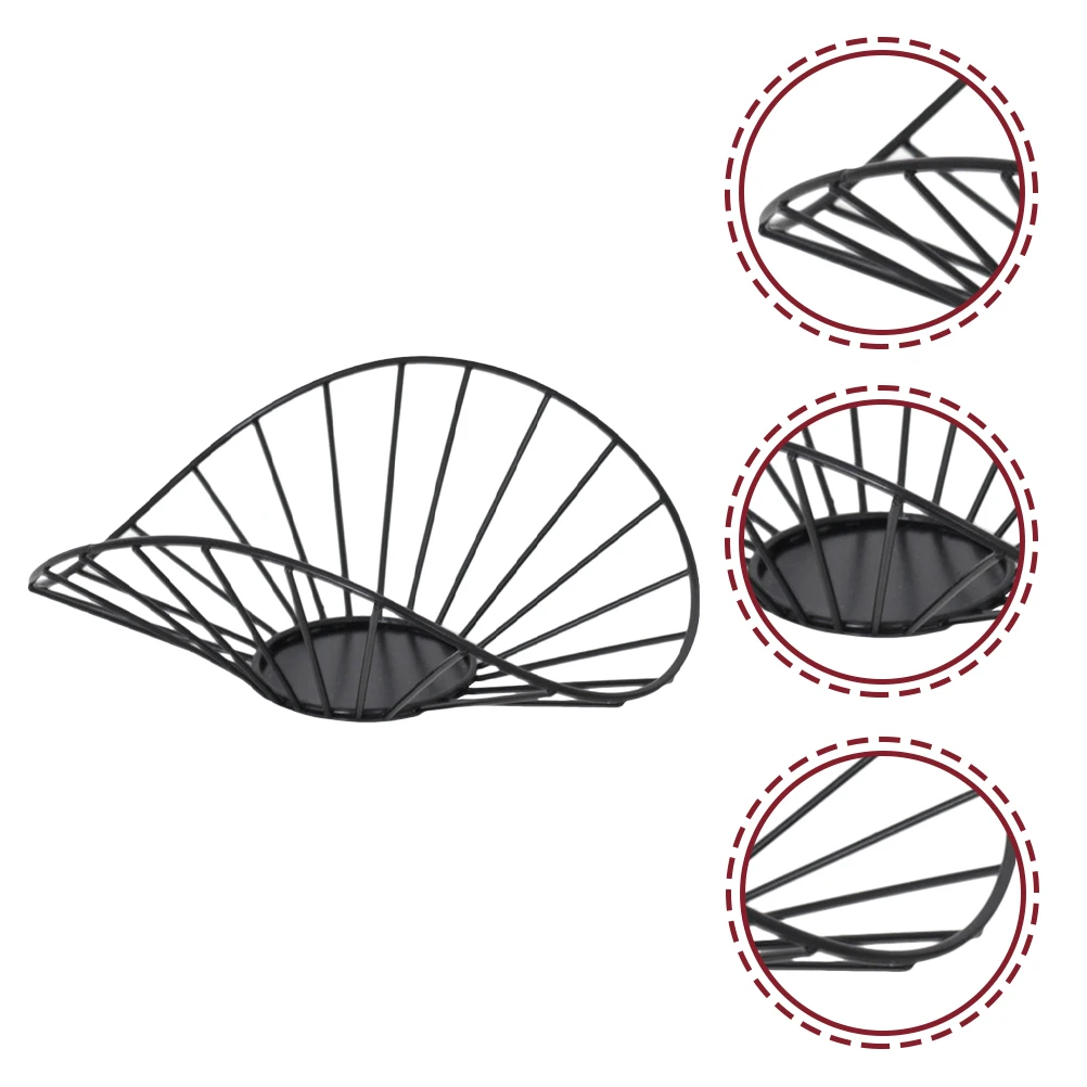 

2pcs Iron Holders Geometric Design Rust Proof Decorative Stands for Home Living Room Table Desktop Ornament Aromatherapy