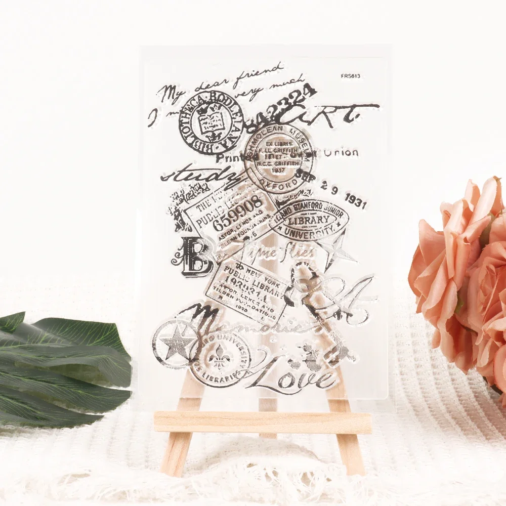 11*16cm przezroczyste znaczki pocztowe Vintage, robienie kartek DIY Scrapbooking dziennik dekoracja albumu narzędzie do malowania uszczelka