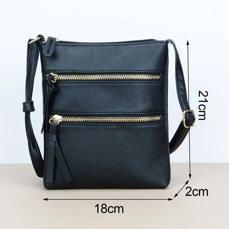 Casual Solid Crossbody Bags For Women Pu Leather Fashion Flap Shoulder Bag Designer Handbags And Purses