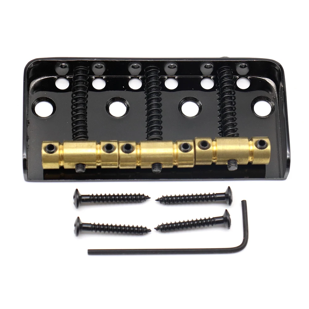 1set Electric Guitar Bridge 6 string Bridge Brass 3-Saddles for Tele Telecaster Electric Guitar