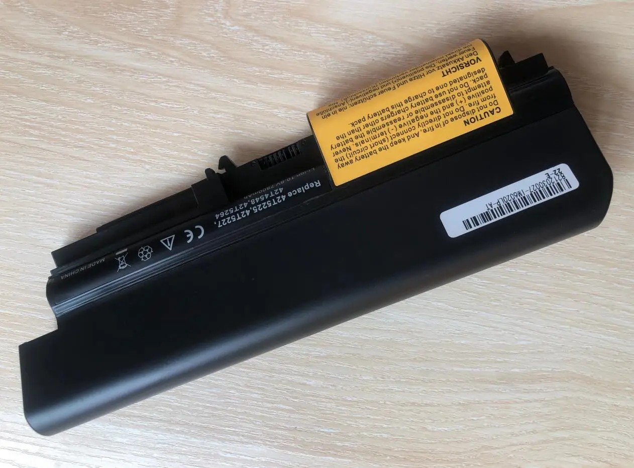 SeagullStar 6600mAh 9 Cells laptop Battery For Lenovo ThinkPad R400 T400 R61 T61 R61p T61u Laptop Battery 42T5264 42T5265