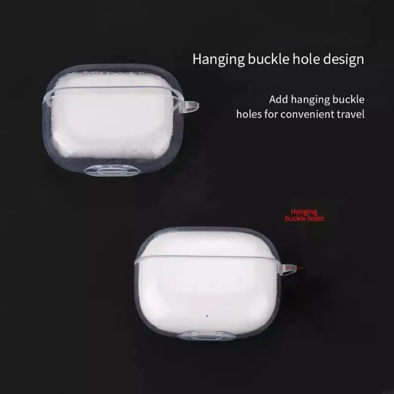 Защитный корпус QX2B для Buds Buds T300 PremiumAccessoryShockpophor Прозрачный корпус TPU Крышка водонепроницаемости