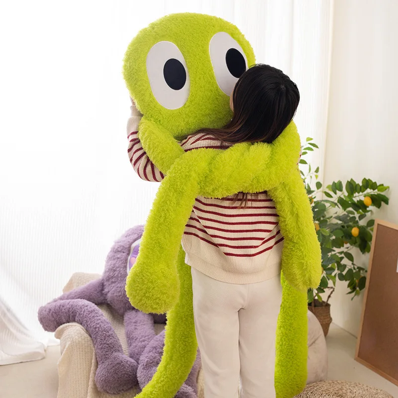 Long-legged Octopu Plush Body Pillow Kawaii Soft Stuffed Cushion Cute Sleeping Throw Pillow Gaming Chair Back Cushion Home Decor