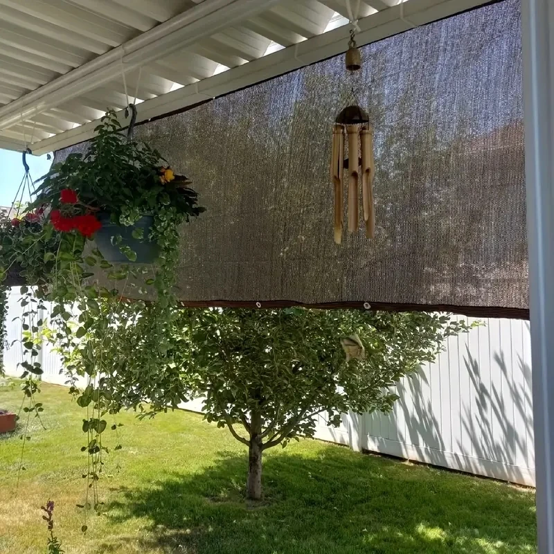 Zonnescherm Net Bruin Kamperen Wandelen Buiten Zonnescherm Paraplu Tuin Pavillion Schuur UV-bescherming Auto Zonnescherm Schuurnet