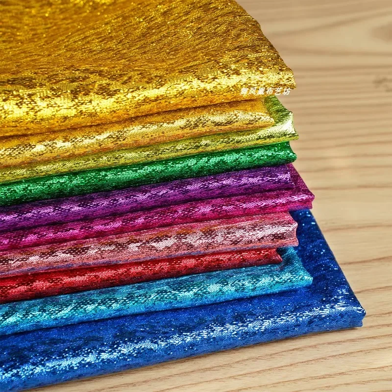 Bright Silk Crisp Gloss Grain Sense Shiny Mote Dot Cloth Dress Stage Performance Clothing Background Decorative Cloth Fabric