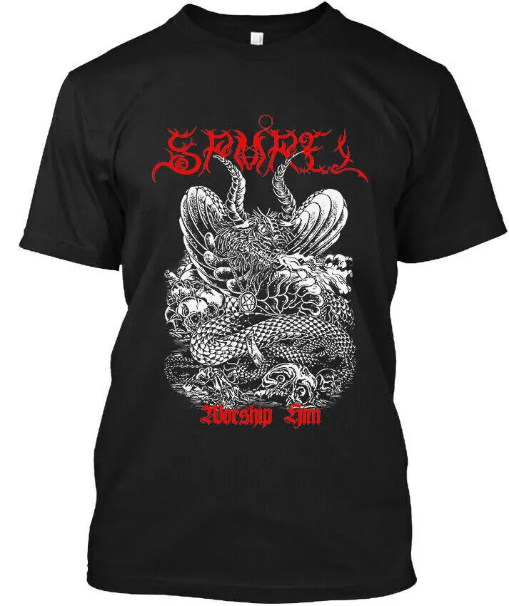 New Popular Samael Worship Him Swiss Vintage Art Logo T Shirt S 4XL