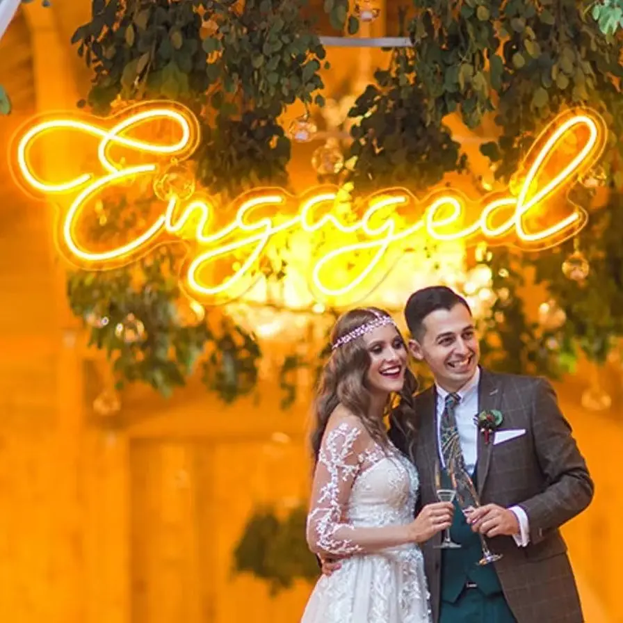 

Engagement Neon Sign, Wedding Party Decorations, Customized Bride and Groom Names, Custom Neon Sign, Yishang-Advanced Neon Sign