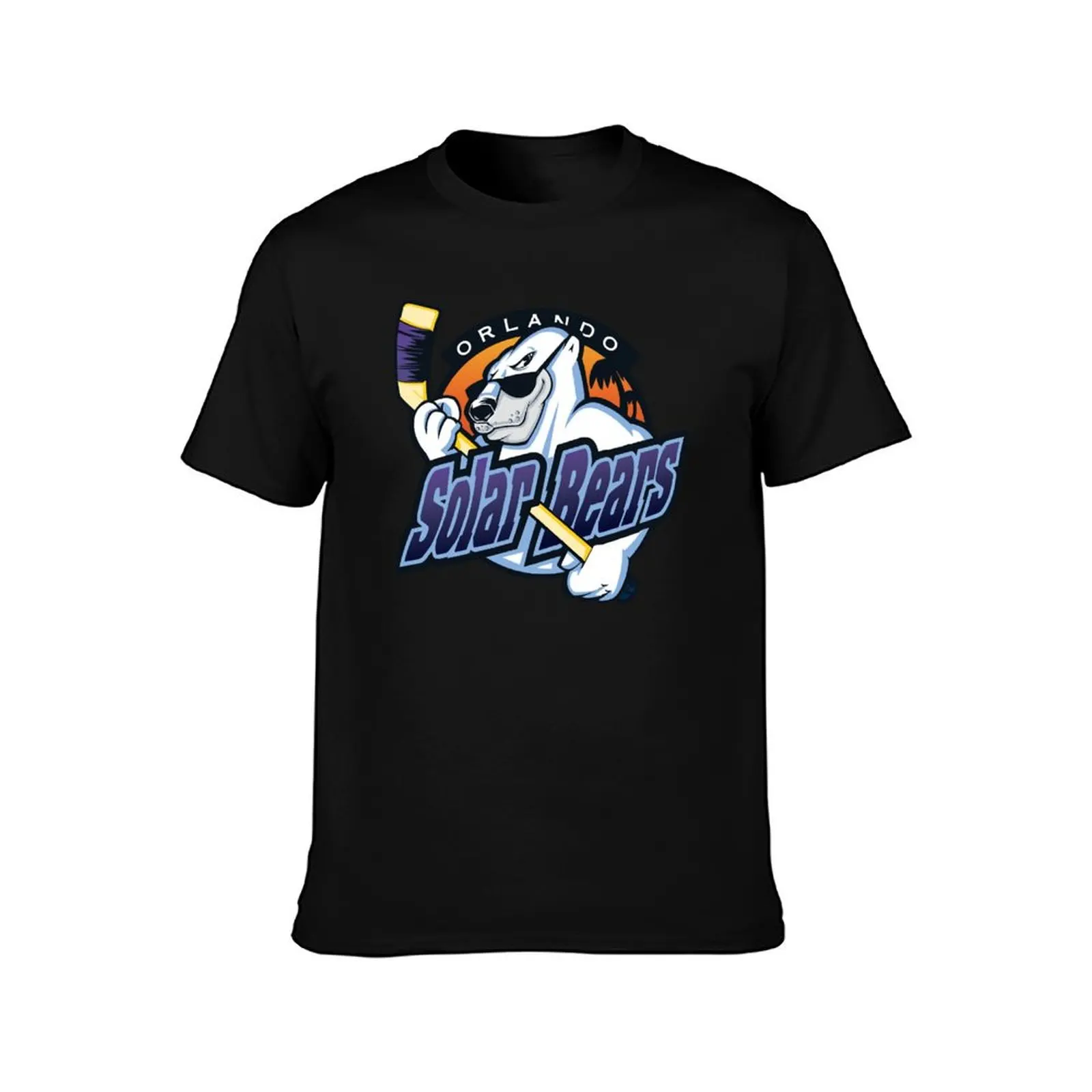 Defunct Orlando Solar Bears IHL Hockey Team Logo T-Shirt Construction Work Tee Shirt T-Shirt