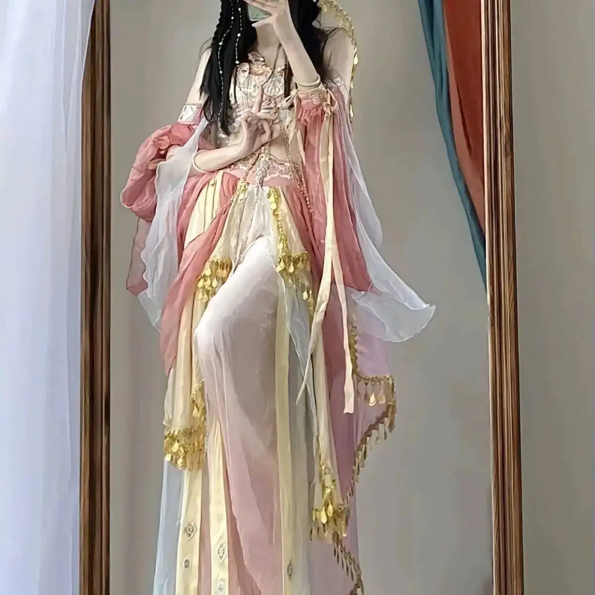 New Feitian Hanfu for Women Western Style Princess Improved Han Element Photo Travel Dress Exotic Style Dance Costume Halloween view 5