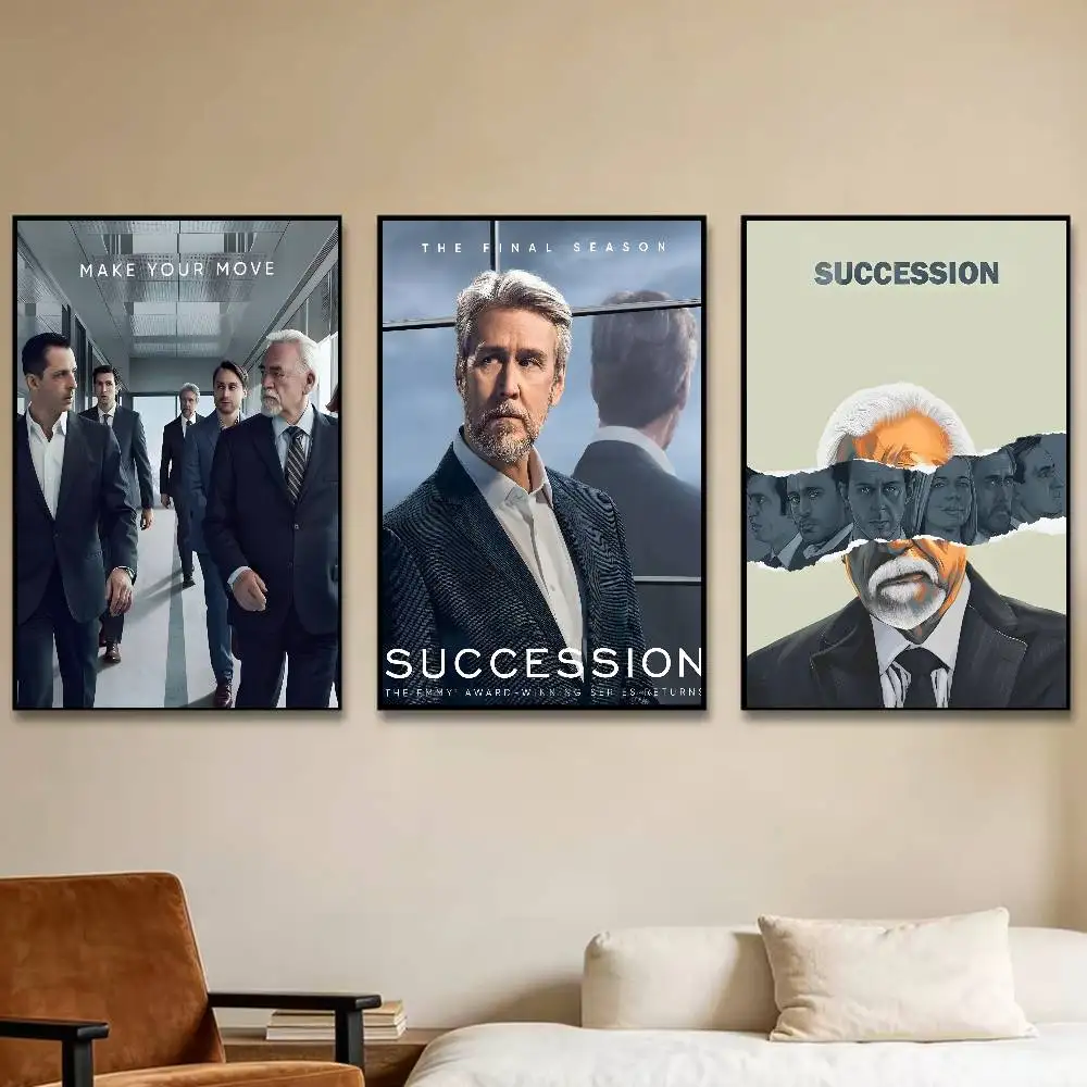 TV series S-Succession Poster Room Decor Waterproof Sticky For Home Bar Wall Art Decoration