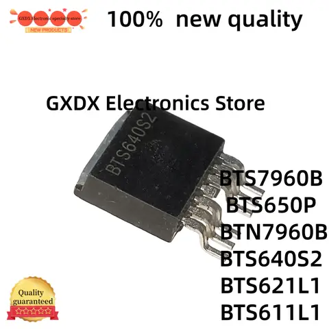 5-10PCS 100% new quality BTN7960B, BTS7960B, BTS650P, BTS640S2, BTS621L1, BTS611L1, TO263, en Stock
