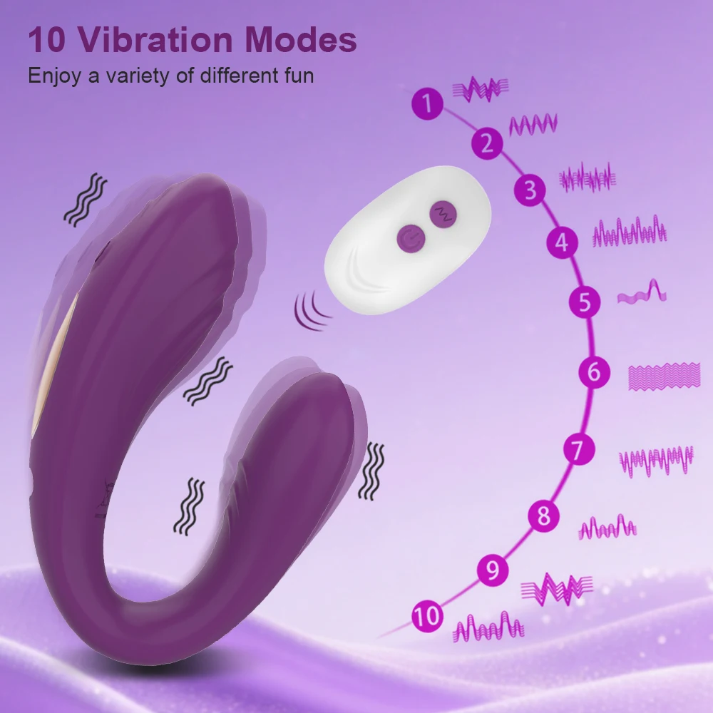 Remote Control Vibrator Female U Type Vibrator Clitoris Stimulate G-Spot Vagina Massage Female Masturbation Sex Toys for Women - Image 5