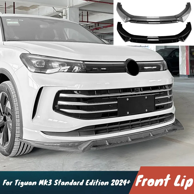 Für VW Tiguan MK3 Standard Edition 2024+ Auto Frontstoßstange Lippe Spoiler Karosserie-Kit Schutz Außenausstattung Tuning Zubehör