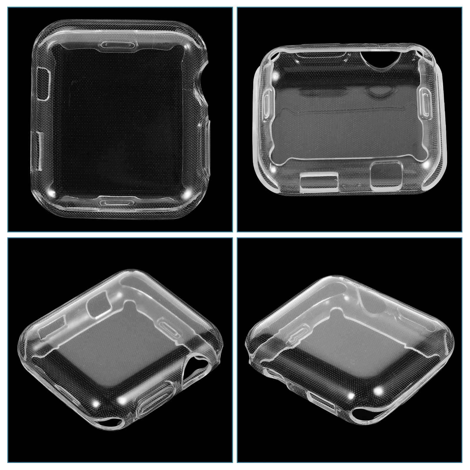 

38Mm Protective Watch Case Premium PU Material for 2 3 Precision Fit Button Cutout Watch Cover Shockproof Screen
