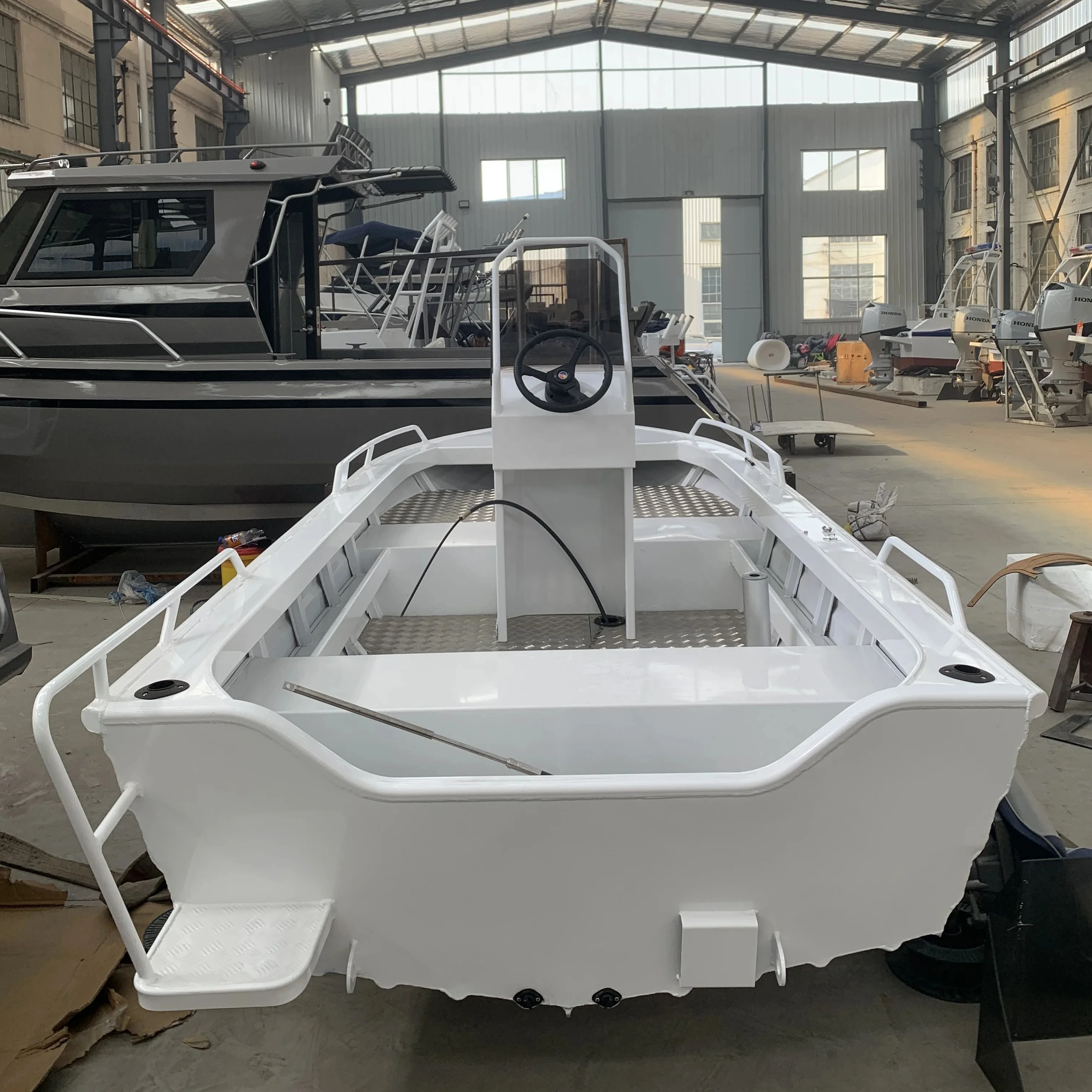Hot Sale 5m  Press Fast Dinghy Aluminum Fishing Boat with Center Console