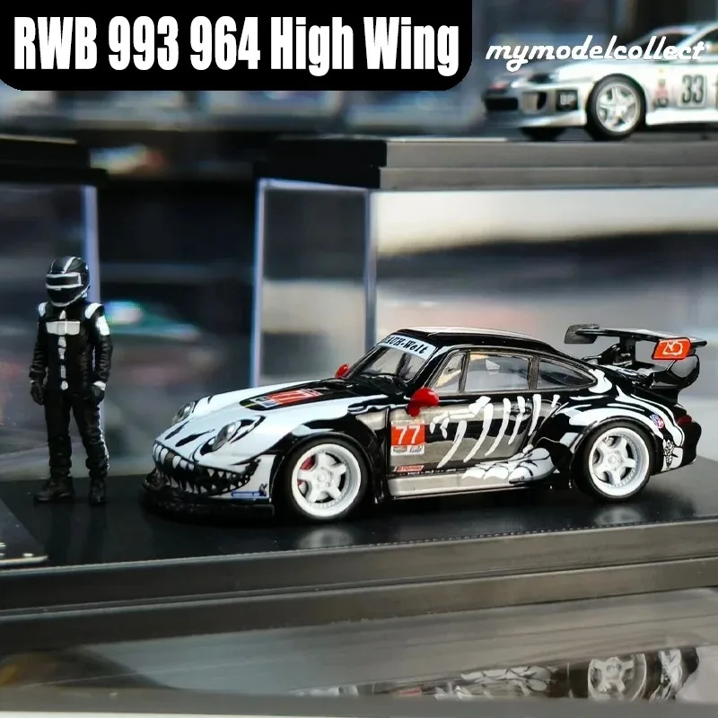 MC 1/64 RWB 993 964 High Wing Alloy Motor Vehicle Toy Die-casting Metal Model Collection Boy Gifts