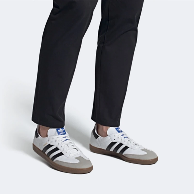 Adidas-sapatos de skate de couro macio para homens e mulheres, tênis para esportes ao ar livre, casuais, planas, para homens e mulheres