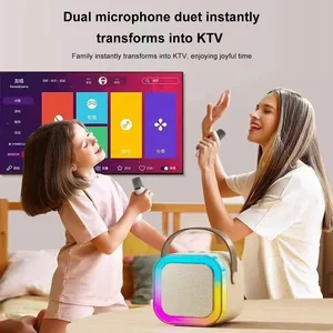 K12 Wireless Mikrofon Karaoke -Maschine Bluetooth High -Lautsprecher KTV Fidelity Sound Stereo RGB Bunte Lichter LED für Heimparty im Freien 10 Hauptverkaufs -Sound -Spaltenparty - №2