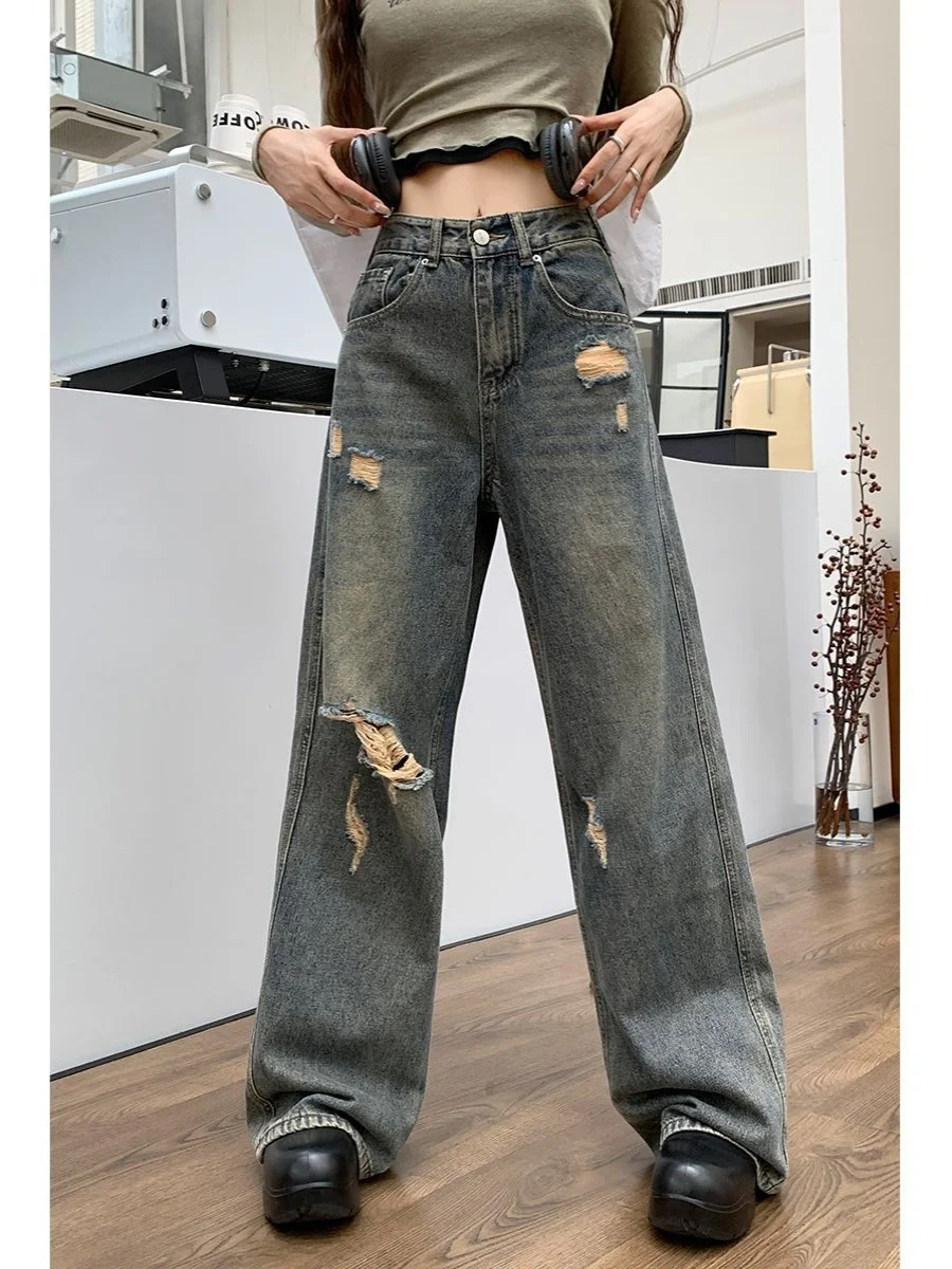 

Jeans Woman Women'S Clothing Autumn Holiday Vacation Travel Beach Female Denim Fashion Comfortable Light Thin Breathable Cool