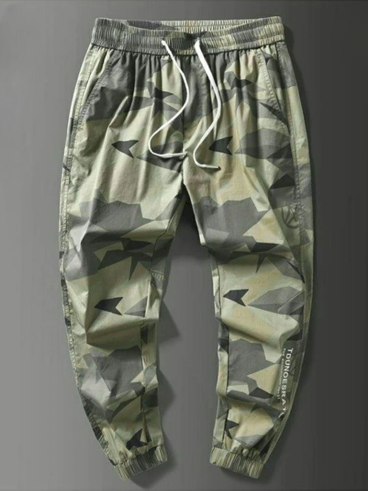 Calças oversize cinza camuflada para homens, calças forradas de lã, roupas de trabalho, techwear, mais barato, emo harajuku, y2k, inverno