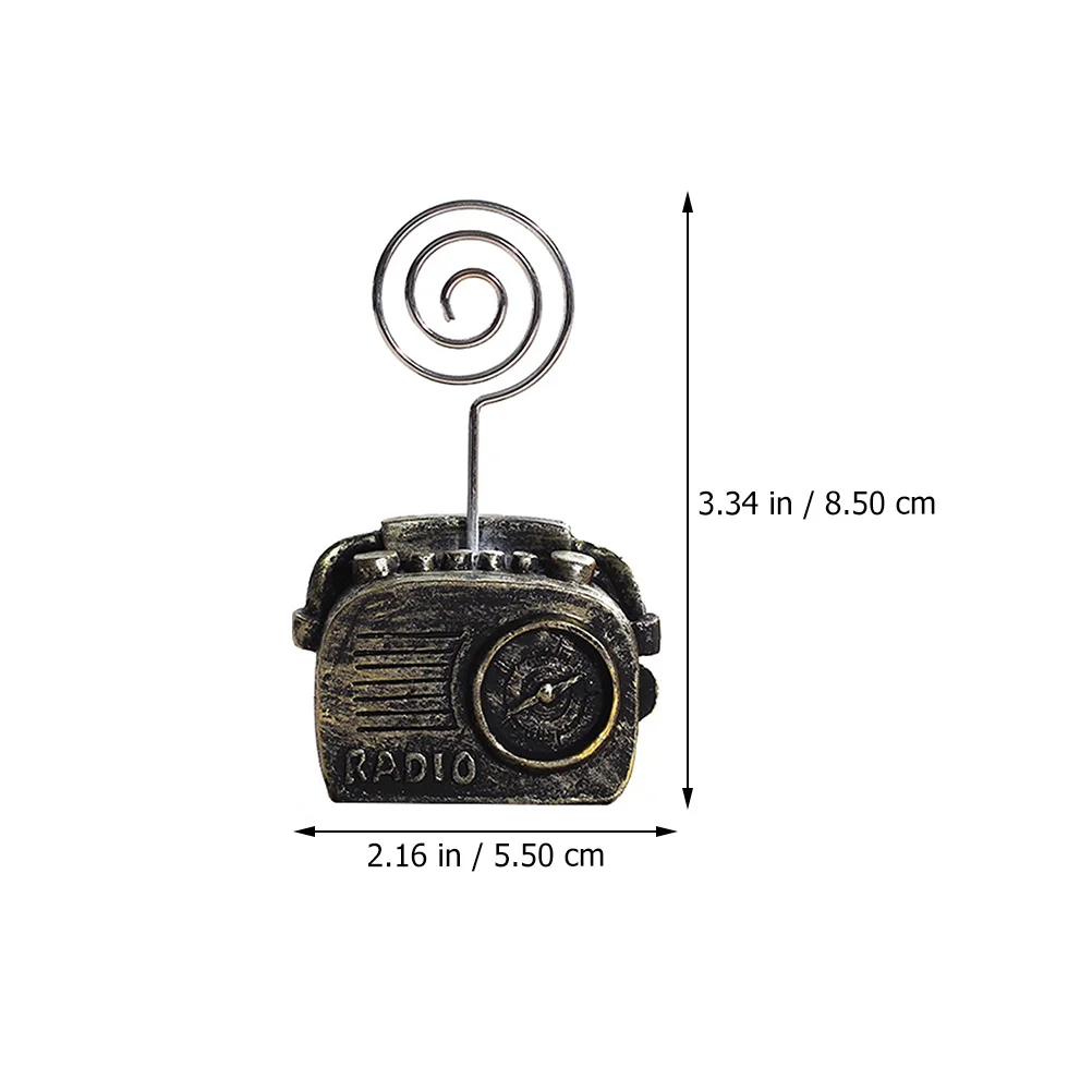 1 шт., ретро-телефон, радиообразная форма, зажим для карточек, держатель для заметок, идеально подходит для декора свадебной вечеринки, зажим для карточек, зажимы для фотографий