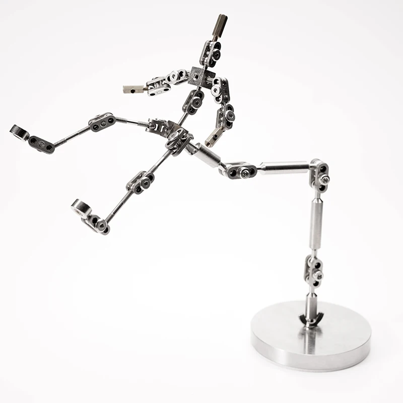 

Full Metal Stop Motion Armature Kit Puppet Stainless steel skeleton DIY Animated Figure Flexible Model 12/13/14/15/16/17/18/20cm