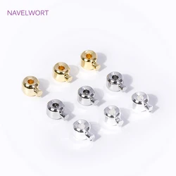 Wholesale 18K Gold Plated Brass Clip Station Clasps,Ball Snap Clasps,Ball End Cap for Memory Wire,DIY Jewelry Making Accessories