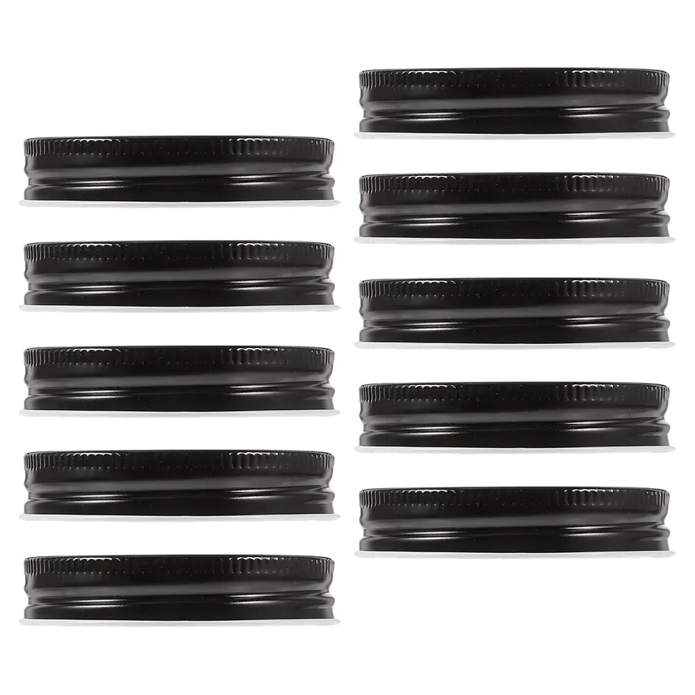

10pcs Wide Lids Wide Mouth Airtight Seal Leak Proof Metal Canning Jar Lid Large Mouth Jar Lids Top Lid