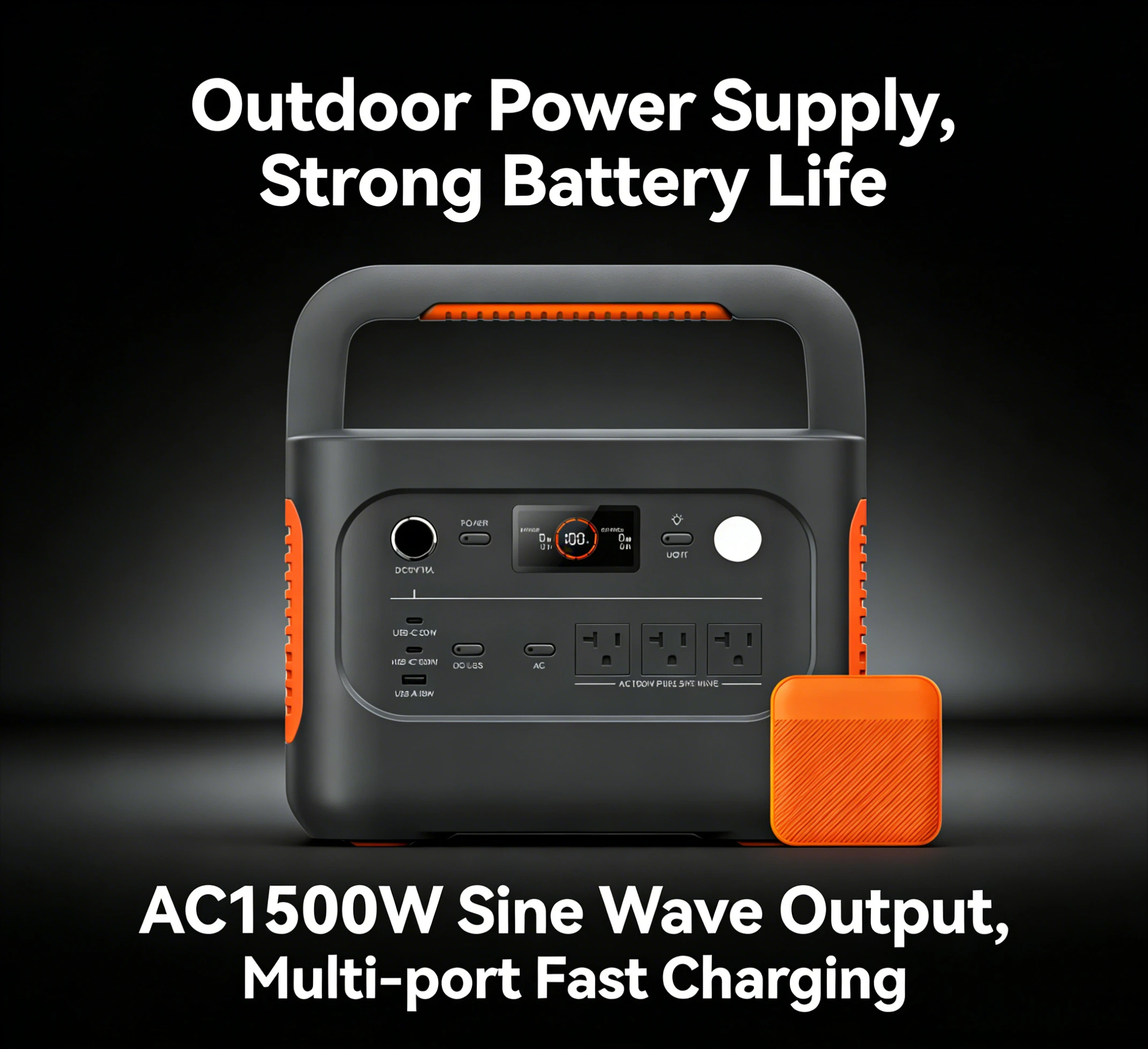 

Hot SaleHot Sale1000 v2 Portable Power Station and 3-Port 102W Fast Charger, 1070Wh LiFePO4 Battery,1500W AC/100W USB-C Output,