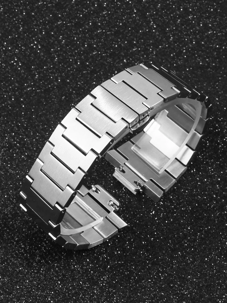 Stainless Steel Watch with Male Adapter, T-issot PRX Super Player T137 Quick Detachable Precision Steel Watch Chain Convex