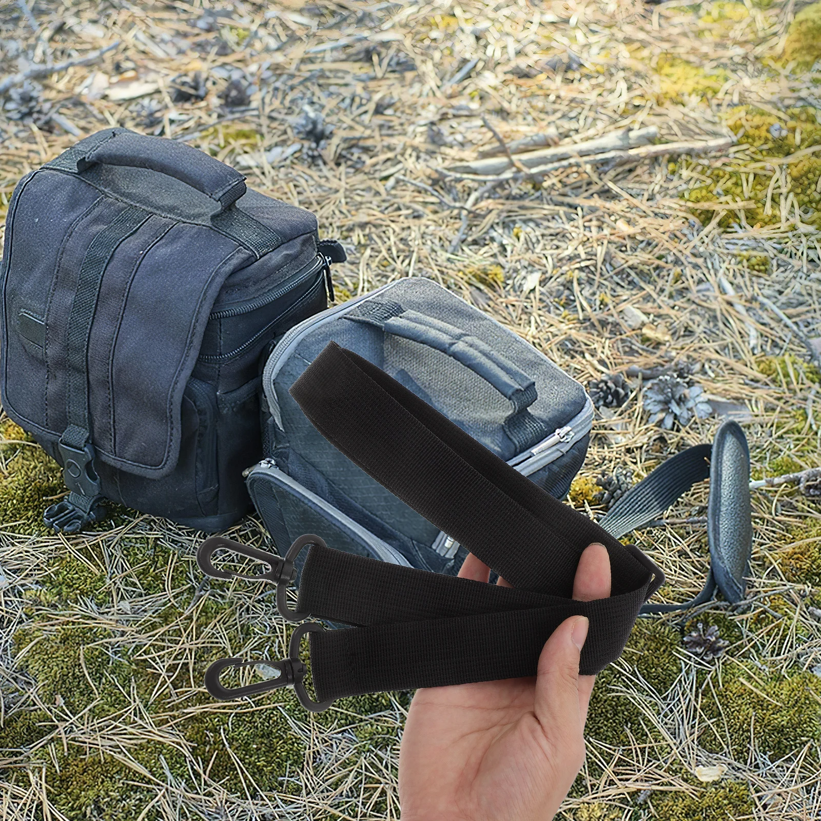 حزام كتف قابل للتعديل لأنابيب الملصق 3x130 سنتيمتر Crossbody حمل حزام هوك كليب قابل للسحب أنبوب فني متعدد الاستخدامات